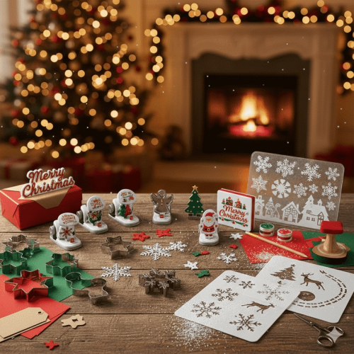 Perforatoare/ Sabloane cu forme de Craciun